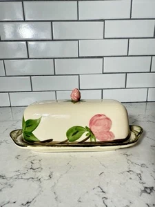 Vintage Franciscan Desert Rose Butter Dish - Picture 1 of 5