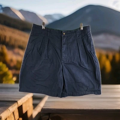 Catalina Navy Blue Pleated Front Bermuda Shorts Mens 36 - Image 1 of 4