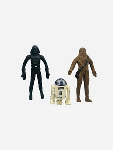Figuras Star Wars Bend-Ems 1993 Just Toys Darth Vader Chewbacca R2-D2 de colección - Imagen 1 de 18