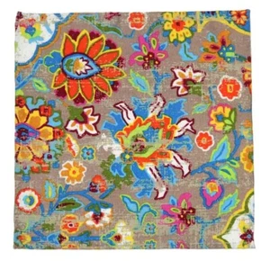 Gascoigne Hand Stitched Pocket Square European Cotton Multicolor Floral Men's - Picture 1 of 3