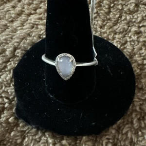 NEU Pura Vida Silber Chevron Mondstein Ring Größe 10 - Bild 1 von 1