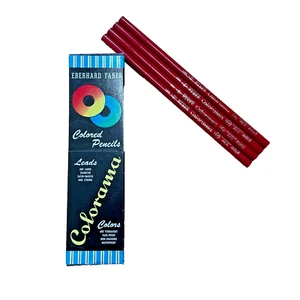 Vintage 1950' Eberhard Faber Colorama Buntstifte Madder Red 8106 4er Set - Bild 1 von 6