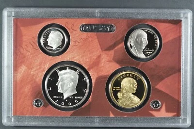 2009 S U.S. Mint 18 coin 90% Silver Proof Set +box & COA / original packaging - Image 1 of 4