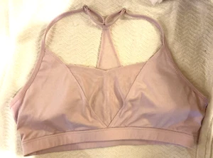 New So Brand Pink Mesh Front Racerback Sports Bra XLarge with removable pads - Picture 1 of 4