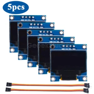 5PCS 0.96'' OLED Module Blue Color 128X64 LCD Display Module DIY For RPI Arduino - Picture 1 of 6