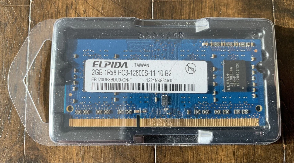 ELPIDA 4GB 1RX8 PC3-12800S-11-12-B4 Laptop Memory EBJ40UG8EFU0-GN-F Tested - Image 1 of 1