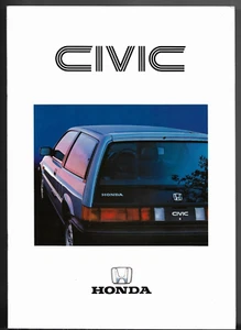 Honda Civic Hatchback 1986-1987 UK Market Sales Brochure 1.3 Deluxe & 1.5 GT - Picture 1 of 2