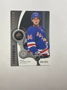 21-22 Upper Deck SP Game Used Nils Lundkvist Authentic Rookies /999 - Picture 1 of 3