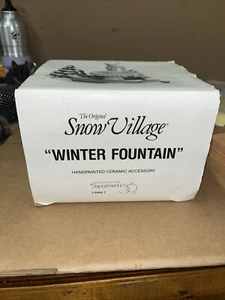 Dept 56 Snow Village ~ WINTER FOUNTAIN ~ #54097 - Picture 1 of 9