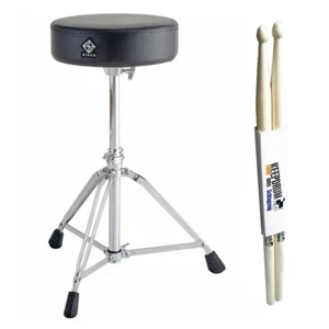 Dixon PSN-8 Drumhocker + Drumsticks - Picture 1 of 5