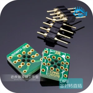Hi-End CAN8 to DIP8 Conversion Board Adapter Gold-plated Pin For Op Amp ICs - Picture 1 of 3
