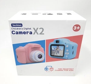 Seckton Kinder Blau Digital Selfie Kamera X2 mit 32GB Speicherkarte 3+ Blau - Bild 1 von 4