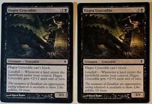 Hagra Crocodile x2 - Zendikar - 2009 - Magic: The Gathering - MTG