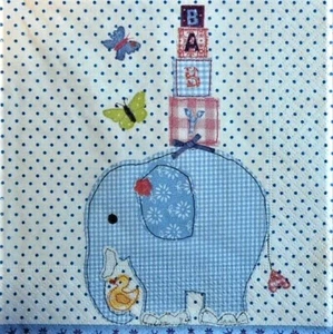 4 x Single Paper Napkins Decoupage Crafting Table Elephant It's a Boy 4xx - Picture 1 of 2