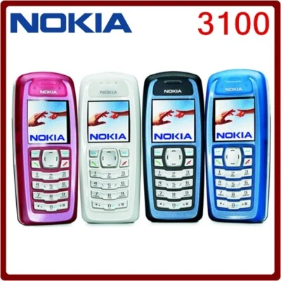 Original Nokia 3100 Unlocked blue red white GSM 2G Celluar Bar Mobile Cell Phone - Image 1 of 4