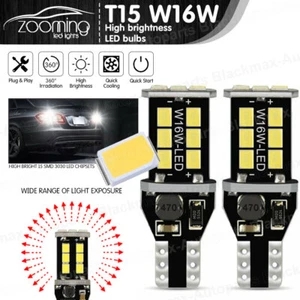 4x T15 W16W Reverse 921 955 Xenón Blanco Brillante Bombillas LED Coche 12 V Canbus - Imagen 1 de 7