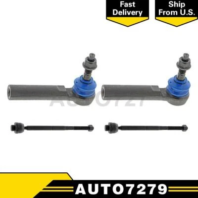 Mevotech Frontal Interior Exterior 4X Barra de acoplamiento de dirección Tierod para GMC Sierra 1500 Foto 1 de 4