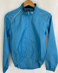 CANARI Cycling Full Zip up Windbreaker Jacket Lightweight Sky Blue Size S - Picture 1 of 5