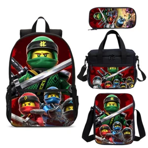 Ninjago Comics Kinder Schule Rucksack Isoliertasche Brotzeittasche Stiftetui Schudertasche Lot - Bild 1 von 19