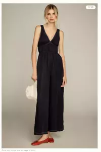 NWT- Sancia x Anthropologie The Ode V-Neck Jumpsuit - XL - Picture 1 of 4