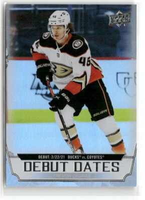 2022-23 Upper Deck #DD-13 Trevor Zegras Debut Dates - Image 1 of 2