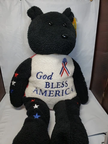 2001 dale earnhardt 23 Karat Plush Bear Stars And Stripes American Bear 14×28" Cover