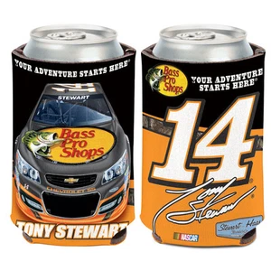 Tony Stewart Can Cooler 12 oz. Coozie NASCAR Bass Pro Shops 2013 - Picture 1 of 1