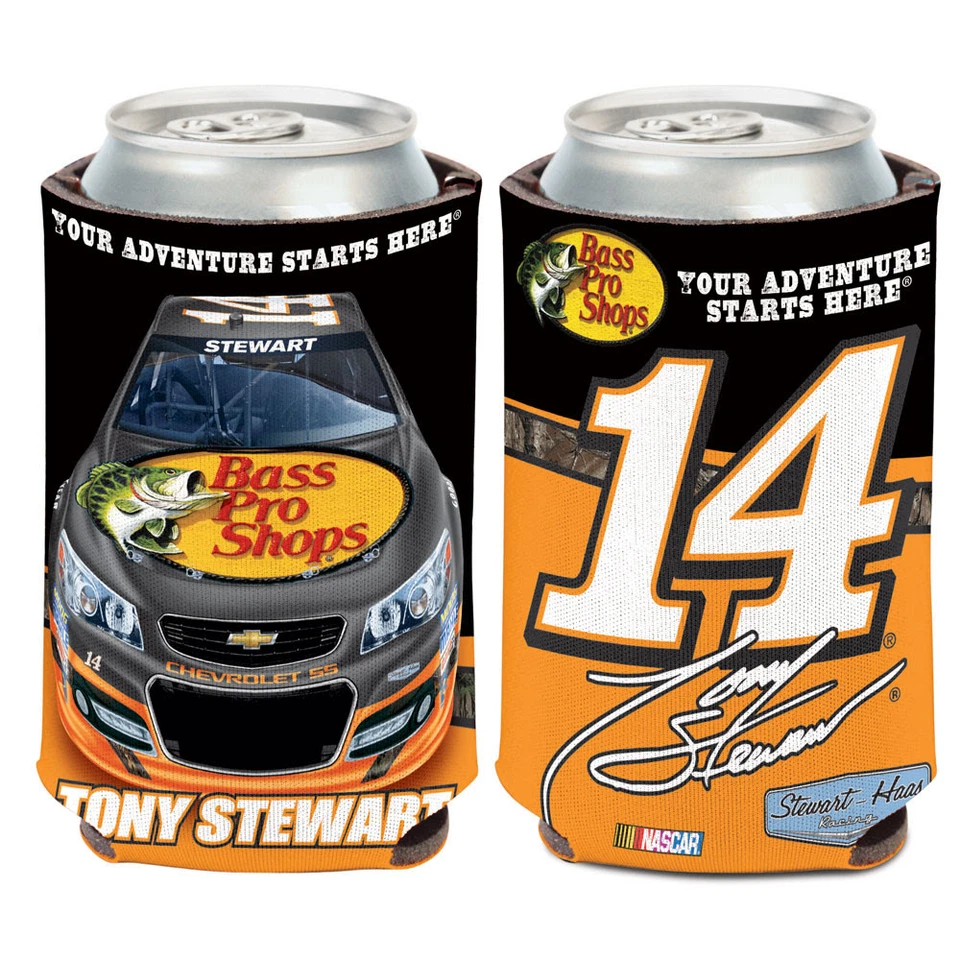 Tony Stewart Can Cooler 12 oz. Coozie NASCAR Bass Pro Shops 2013 - Image 1 of 1