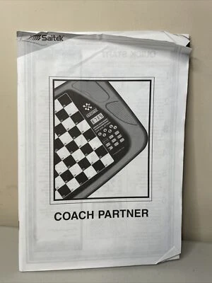 Saitek Kasparov Coach Partner 384 Configuración Tablero de Ajedrez Electrónico Instrucciones Foto 1 de 3