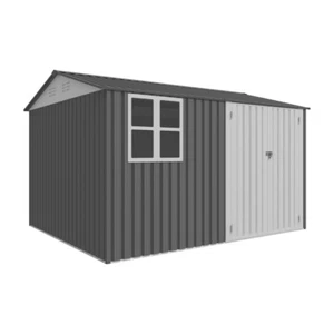 Large Outdoor Storage Shed with Galvanized Steel, Sloped Roof & Lockable Door - Picture 1 of 11