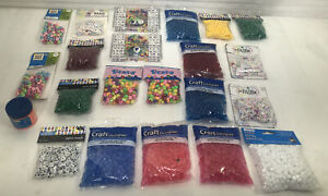 LOT OF 21 PACKS OF, ALPHABET and  BEADS