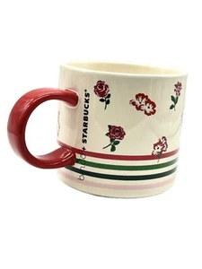 STARBUCKS & BAN.DO 2018 LIMITED EDITION FLORAL ROSES COFFEE MUG CUP 12 FL OZ - Picture 1 of 9