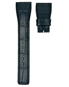 Authentic IWC Watch Strap Band Black Croco Leather 24 X 18 mm Ref A25649 X-Small - Picture 1 of 2