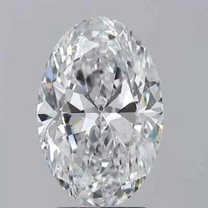 Loose CVD Diamond 1.90 Ct (7x9 mm) Oval -D Color, FL CLARITY Certified Diamond - Picture 1 of 7