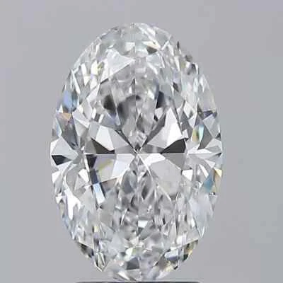 Loose CVD Diamond 1.90 Ct (7x9 mm) Oval -D Color, FL CLARITY Certified Diamond - Image 1 of 4