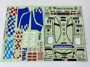Kyosho 39832-1 Vintage 1/10 RC BMW McLaren F1 F-1 GTR FINA Decal Sheets NIB NEW - Picture 1 of 4