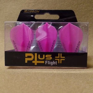 Robson Plus Flight F-Shape Fantail 4 Packs 12 Pink Flights Fit Most Darts - Picture 1 of 2
