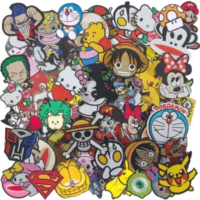 Iron on Patch Movie Cartoon Cute Anime Superhero Mix Brand Wholesale Random - Image 1 of 4
