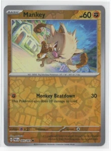 Pokemon Paldean Fates Mankey 045/091 Reverse Holo - Picture 1 of 1