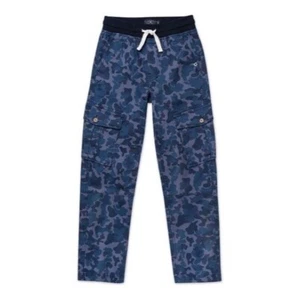 Lucky Brand Big Boy Camouflage Cargo Trousers Pants Black Iris Size L - Picture 1 of 11