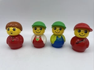 Lego Duplo Primo Figuren Mann Cap Grün Rot Haare Gelb Konvolut - Bild 1 von 6