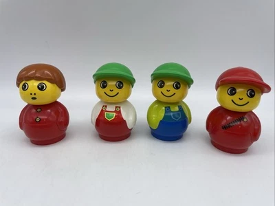 Lego Duplo Primo Figuren Mann Cap Grün Rot Haare Gelb Konvolut - Bild 1 von 4