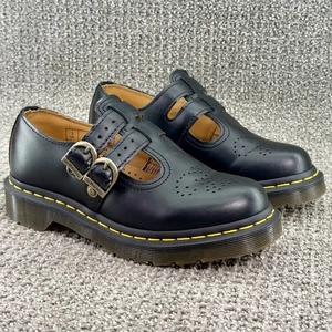 Doc Martens 12916 Mary Jane schwarze Lederschuhe doppelte Schnalle US Damengröße 5 - Bild 1 von 9