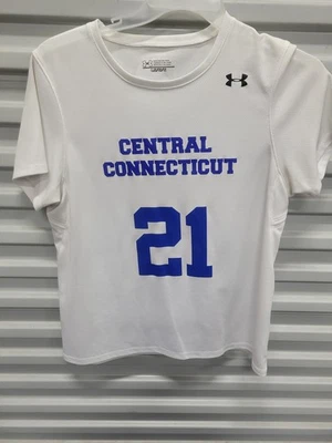 安德玛中央康涅狄格州立大学女式足球球衣 L 码 — 第 1/2 张图片