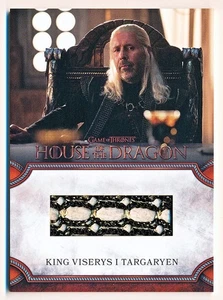 House of the Dragon Season 1 King Viserys I Targaryen Relic Cards #RC2 - Picture 1 of 2