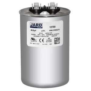 80 uf MFD 370 440 VAC ROUND Capacitor 12759 Replaces C380R C480R 27L63 27L322 - Picture 1 of 3