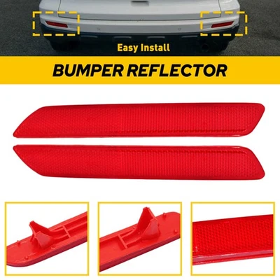 Un par de luces reflectoras de parachoques trasero izquierda y derecha aptas para HONDA CR-V 2010-2011 Foto 1 de 4