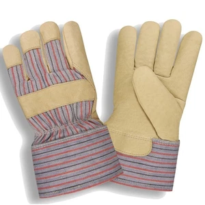 Pigskin Leather Insulated Lined Cold Weather Construction Farm WORK GLOVES LARGE - Picture 1 of 2