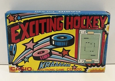 CONSOLE EXCITING HOCKEY CASIO CG-620  BOXED VINTAGE LCD GAME 1987 USED TESTED Foto 1 de 4