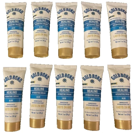 Gold Bond Creme Hidratante de Cura com Aloe 1 oz Tamanho de Viagem Lote de 20 - Imagem 1 de 1